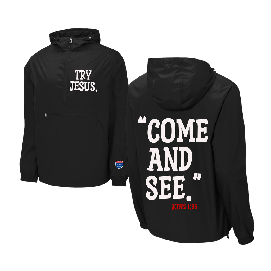 Try Jesus Unisex Windbreaker Jacket