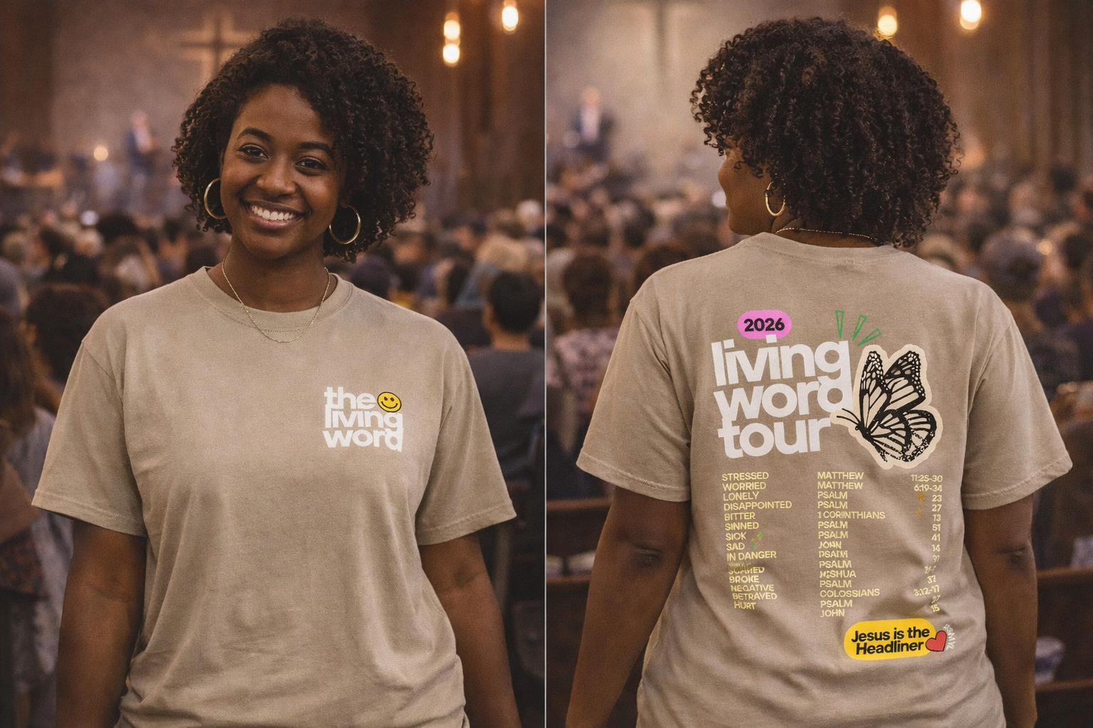 Living Word Tour Unisex Adult Tees