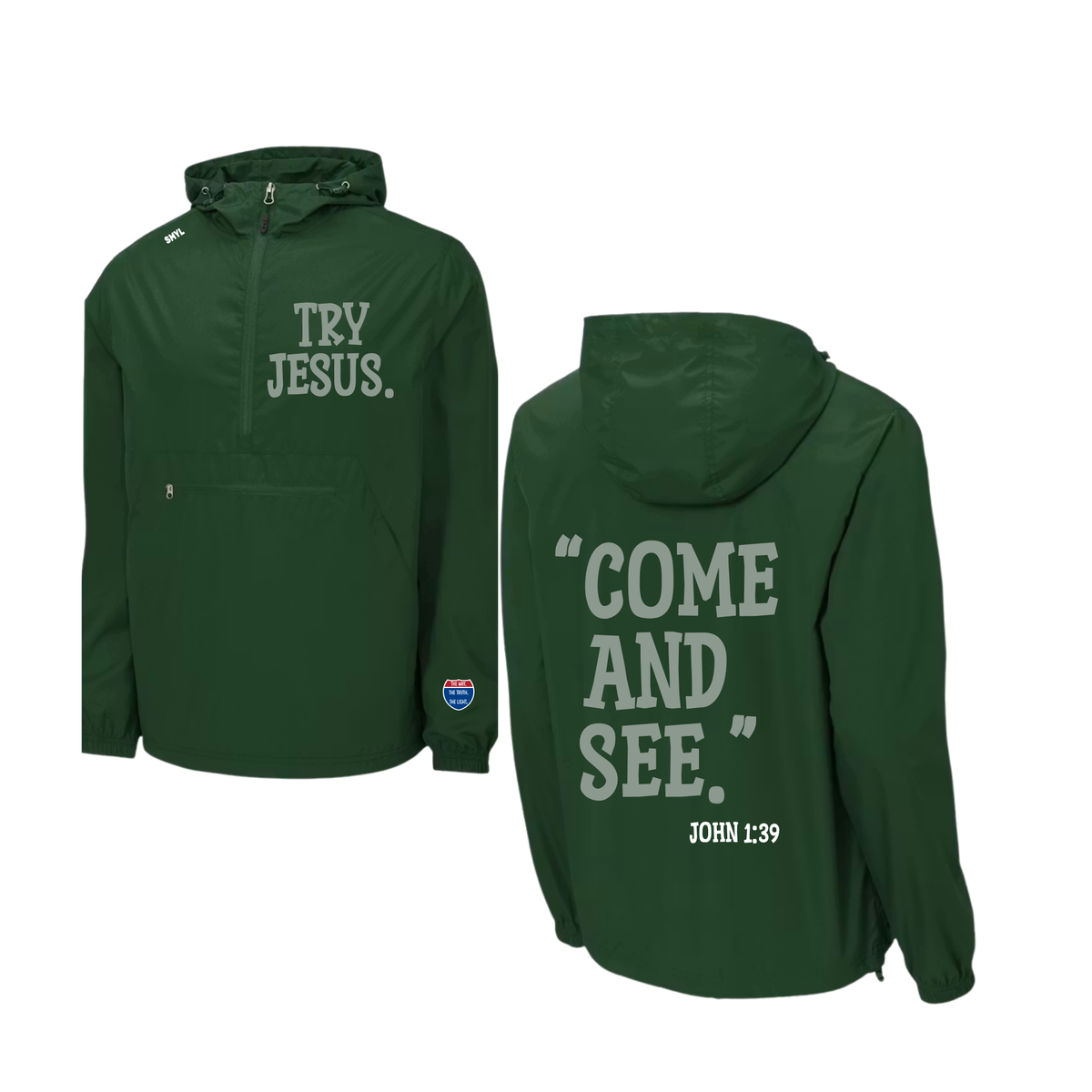 Try Jesus Unisex Windbreaker Jacket