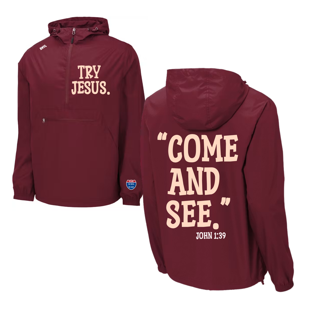 Try Jesus Unisex Windbreaker Jacket
